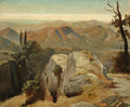 Oswald Achenbach Study of the Summits of Northern Italy 1845 Fine Art Print