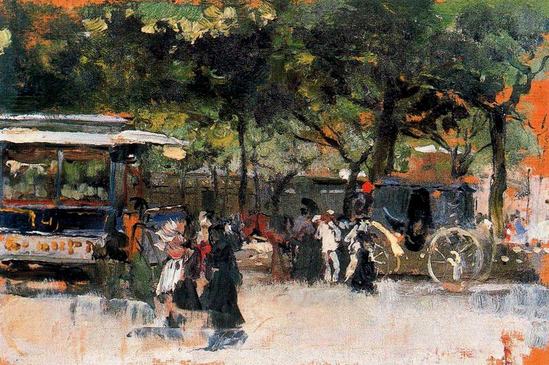 Joaquín Sorolla Outskirts of Paris 1885 Fine Art Print