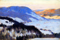 Clarence Gagnon Overlooking the Valley of the Gouffre, Charlevoix 1915 Fine Art Print