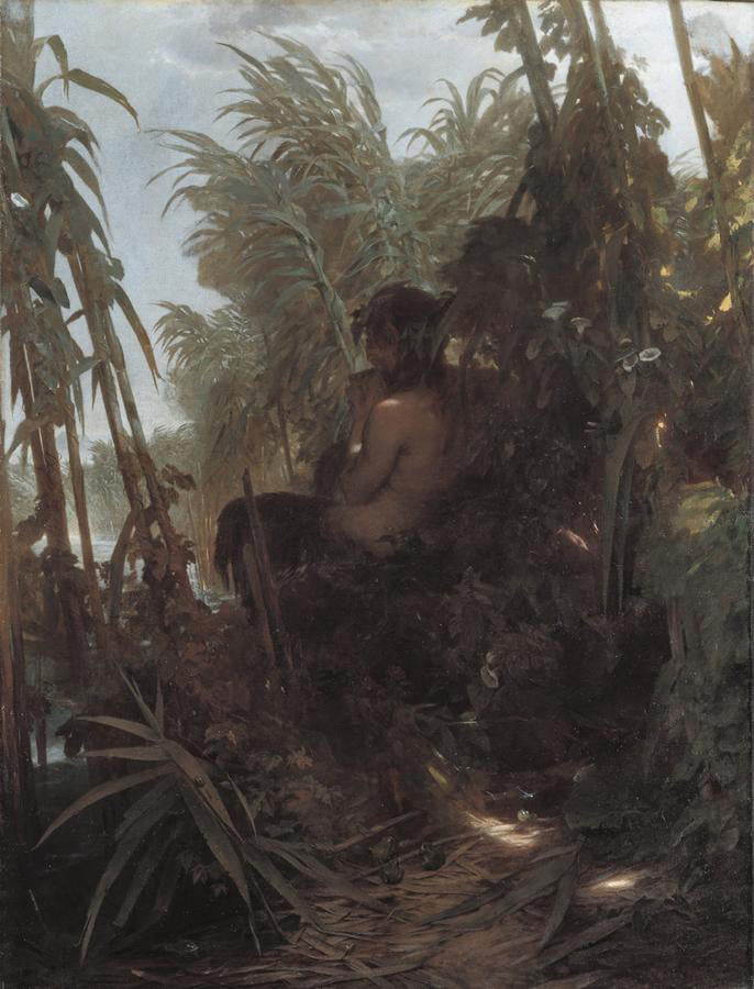 Arnold Böcklin Pan Among the Reeds 1858 Fine Art Print