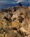 Arnold Böcklin Pan frightening a Shepherd 1860 Fine Art Print