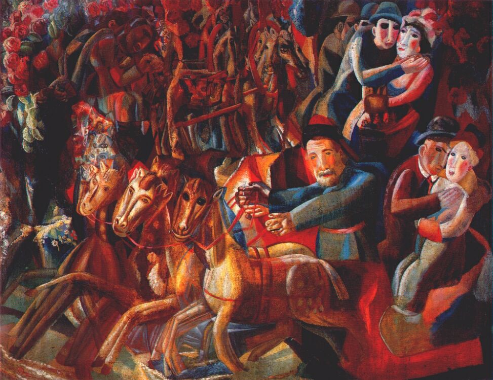 Pavel Filonov Pancake Tuesday (Maslenitsa) 1914 Fine Art Print