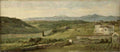 George Frederick Watts Panoramic Landscape with a Farmhouse 1845 Fine Art Print