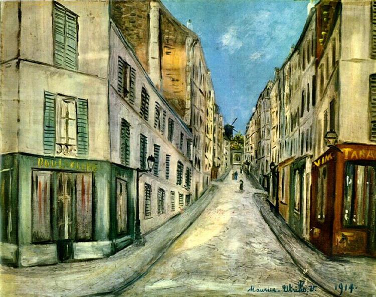 Maurice Utrillo Paris Street 1914 Fine Art Print