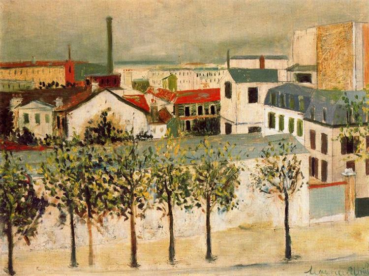 Maurice Utrillo Paris suburbs 1910 Fine Art Print