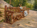 William Merritt Chase Park Bench (aka An Idle Hour in the Park - Central Park) 1890 Fine Art Print