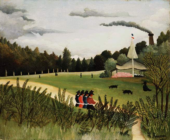 Henri Rousseau Park with Figures 1895 Fine Art Print