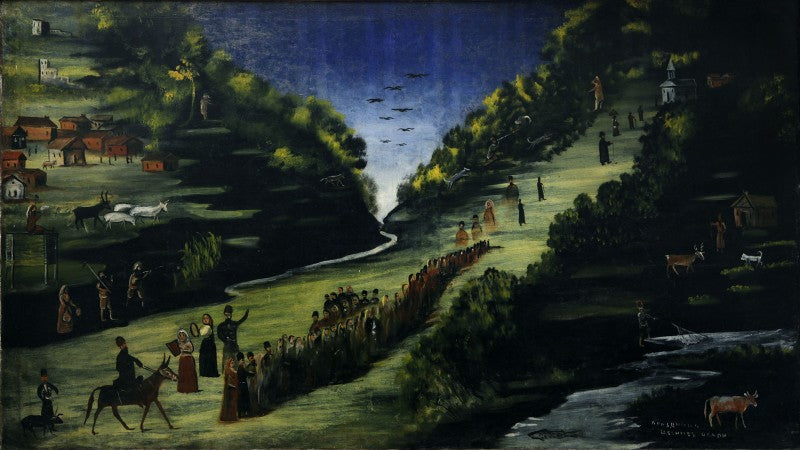 Niko Pirosmani Party by the River Tskheniszkali 1910 Fine Art Print