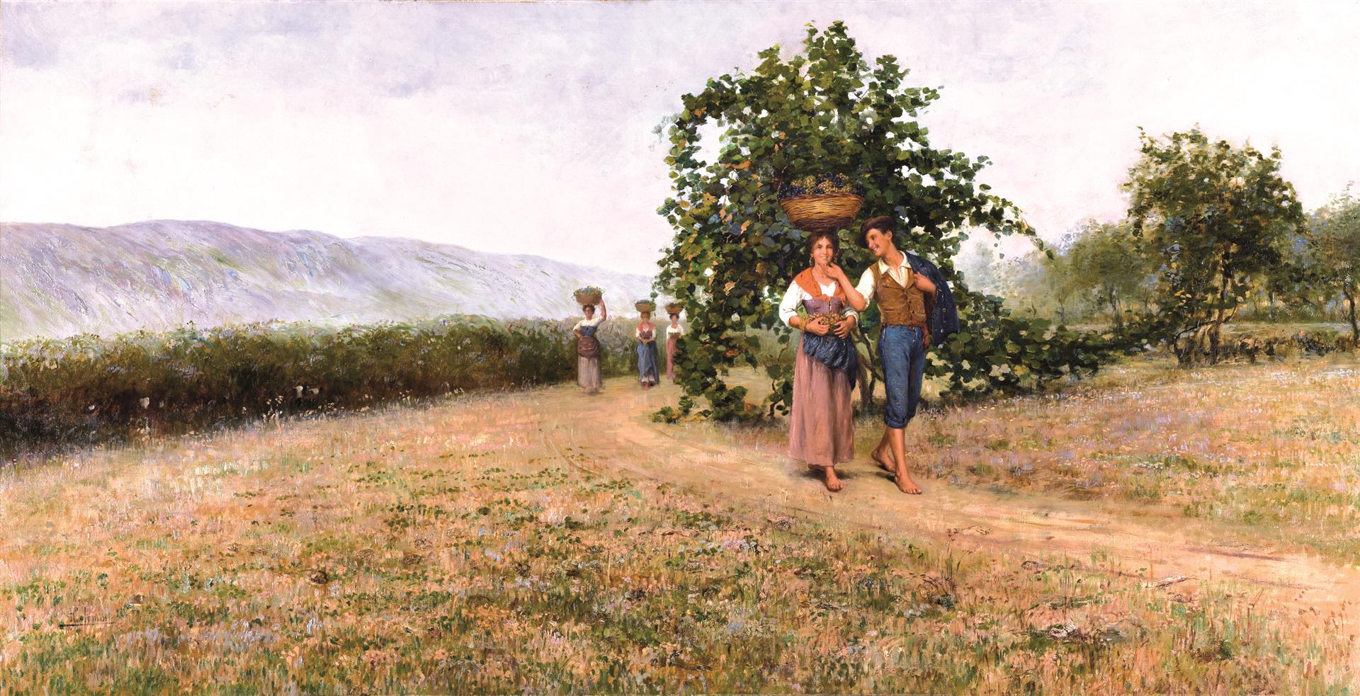 Pasquale Celommi Autunno 1901 Fine Art Print