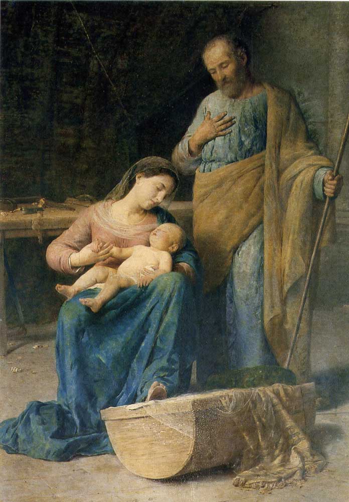 Pasquale Celommi The Holy Family 1905 Fine Art Print