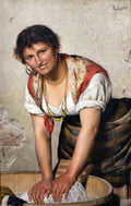 Pasquale Celommi Laundress 1902 Fine Art Print