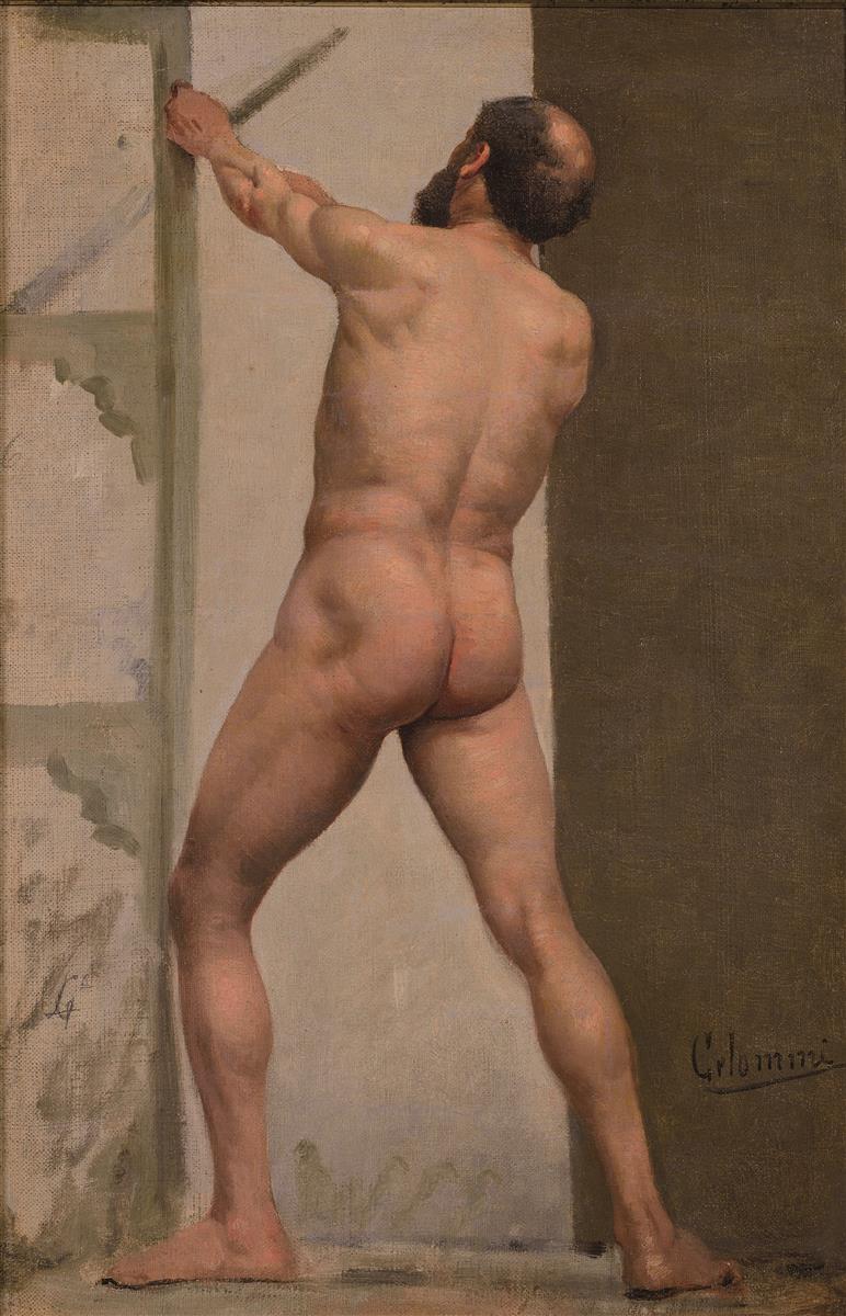 Pasquale Celommi Nudo Virile 1881 Fine Art Print