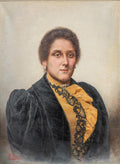 Pasquale Celommi Ritratto Della Signora Ponno 1900 Fine Art Print