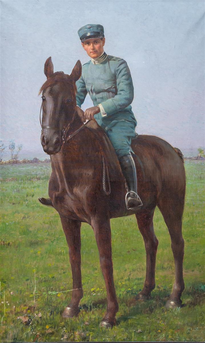 Pasquale Celommi Ritratto Di Attilio Triboletti 1900 Fine Art Print