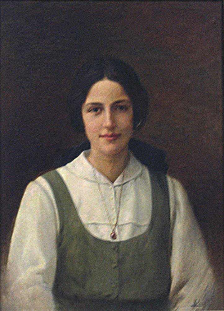 Pasquale Celommi Portrait of a Girl 1910 Fine Art Print