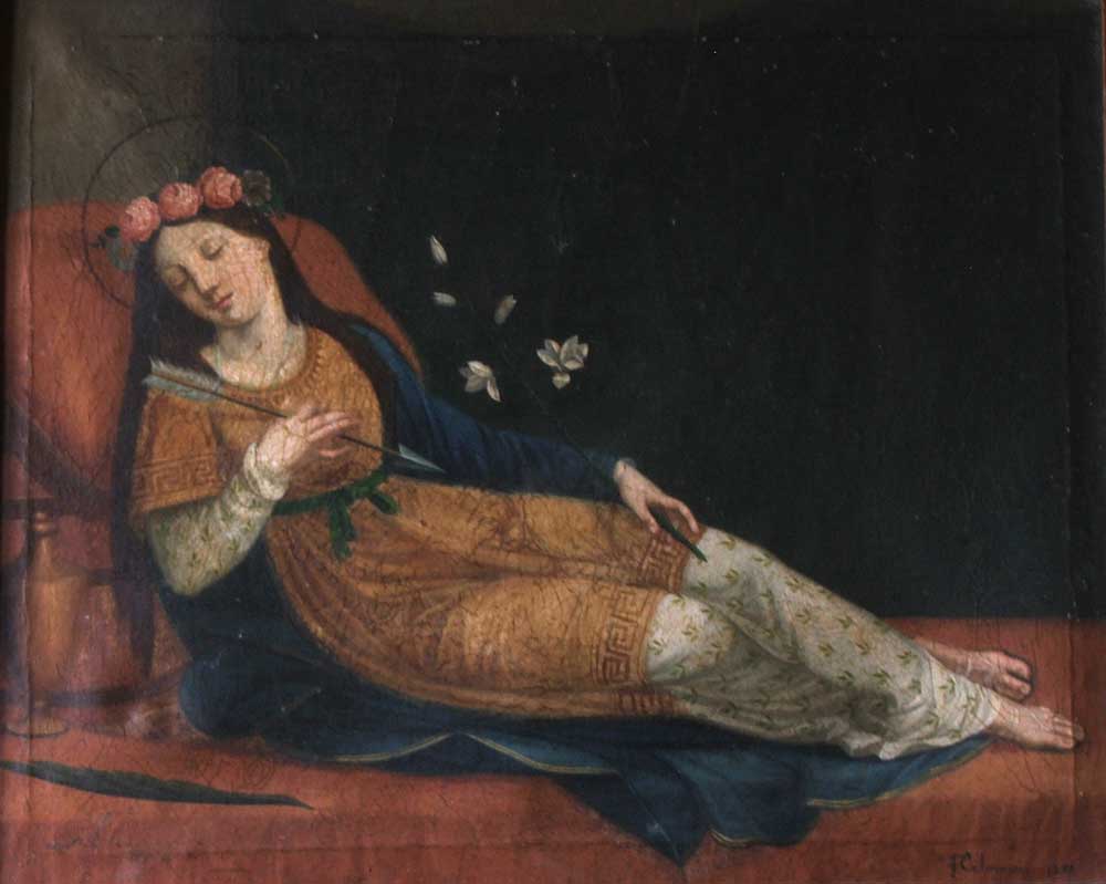Pasquale Celommi St.Filomena 1898 Fine Art Print