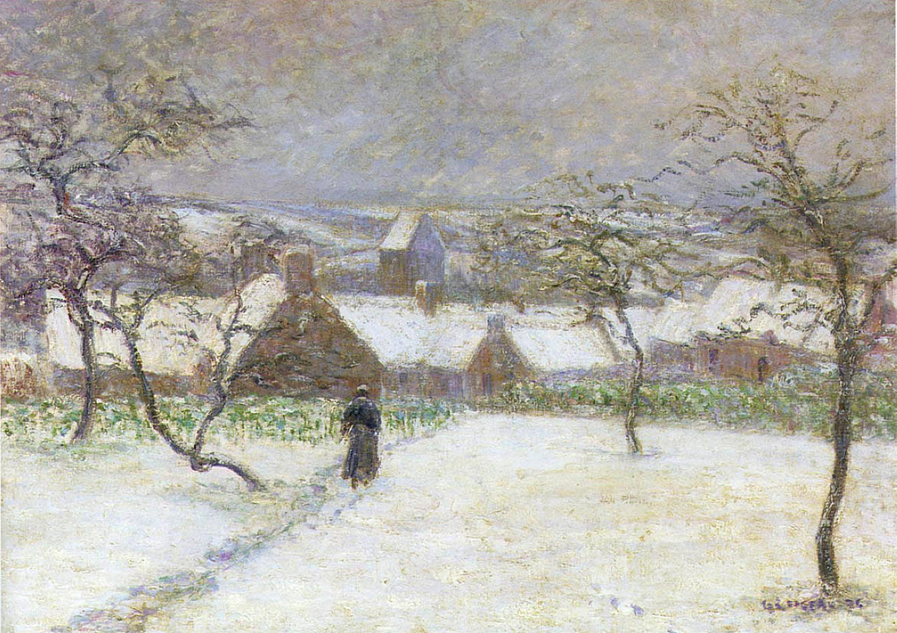 Gustave Loiseau Path in the Snow 1994 Fine Art Print