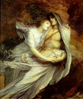 George Frederick Watts Paulo And Francesco 1872-1875 Fine Art Print