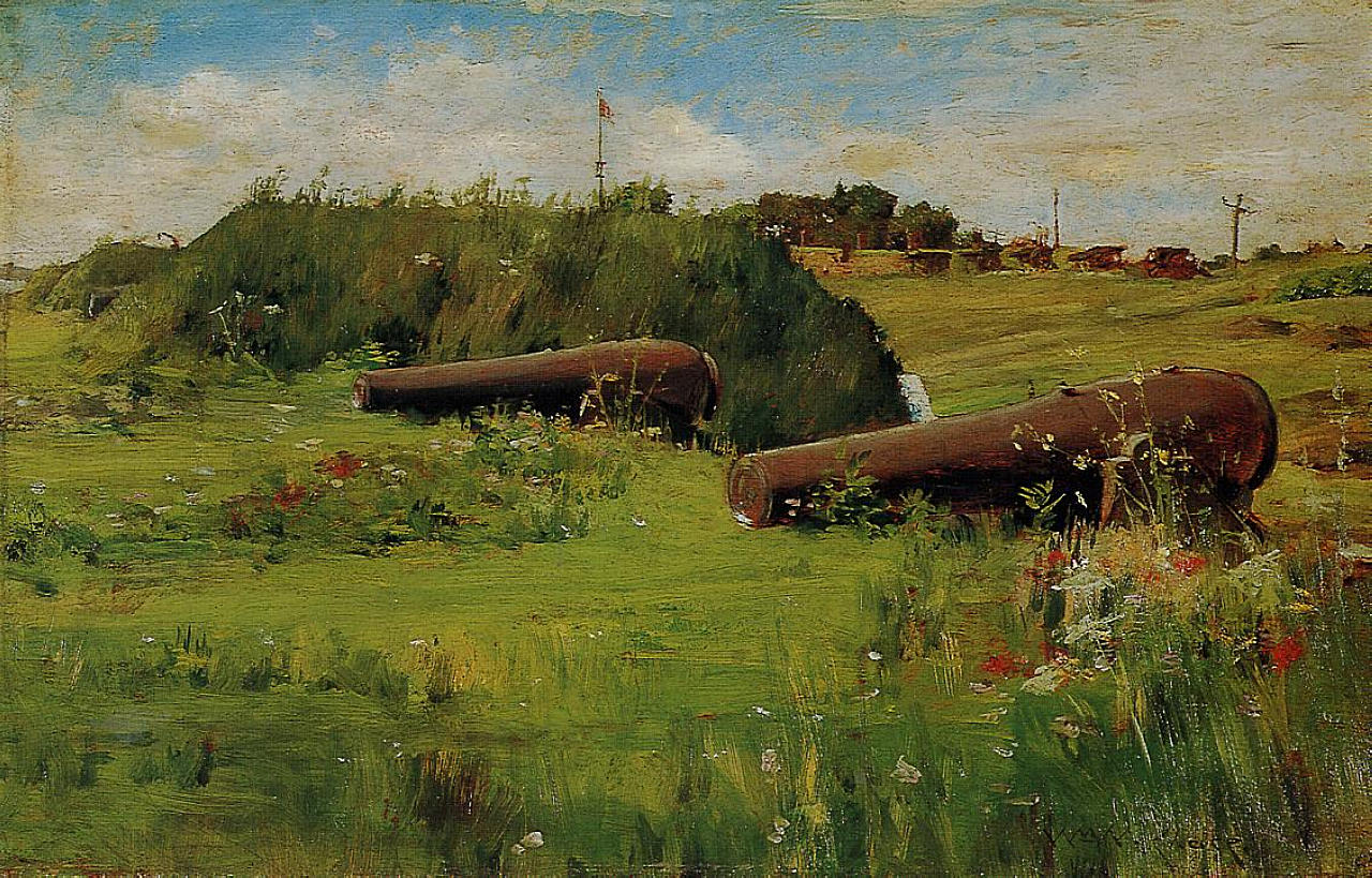 William Merritt Chase Peace, Fort Hamilton 1887 Fine Art Print