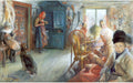 Carl Larsson Peasant Interior in Winter 1890 Fine Art Print