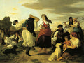 Károly Lotz Peasants Dancing (Harvest Celebration) 1865 Fine Art Print