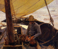 Joaquín Sorolla Peeling Potatoes 1891 Fine Art Print
