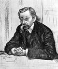 Theo van Rysselberghe Pencil Drawing of Belgian Poet Émile Verhaeren 1915 Fine Art Print
