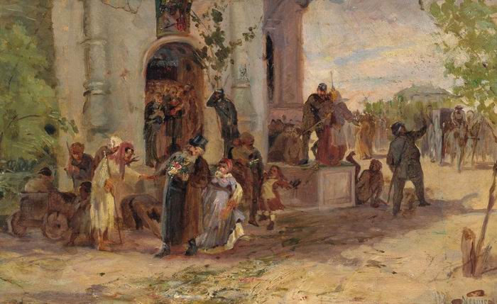 Mikhail Nesterov Pentecost 1881 Fine Art Print