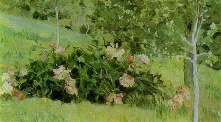 Mikhail Nesterov Peonies 1908 Fine Art Print