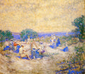 Robert Lewis Reid People Sketching by the Shore 1920 Fine Art Print