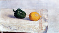Odilon Redon Pepper and Lemon on a White Tablecloth 1901 Fine Art Print