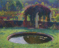 Henri Martin Pergola in the South West Park 1920 Fine Art Print