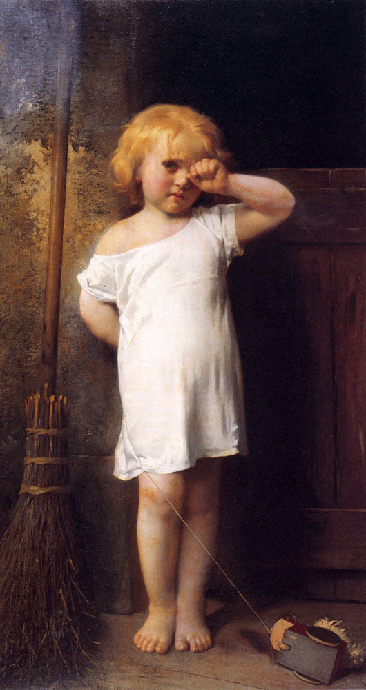 Léon Bazile Perrault In penitence 1876 Fine Art Print