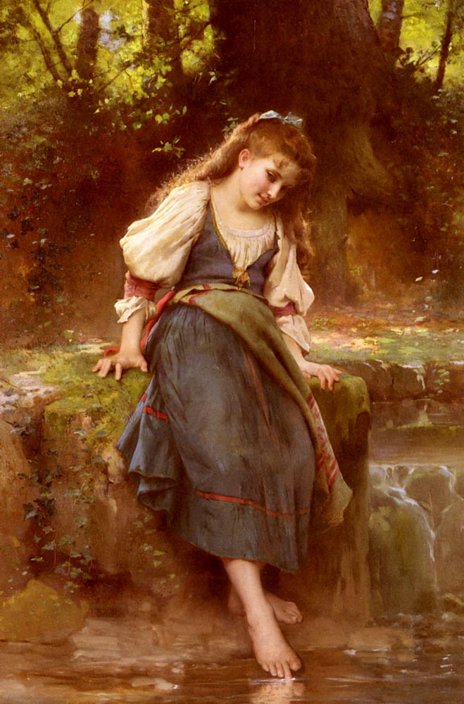 Léon Bazile Perrault The mirror of nature 1881 Fine Art Print