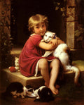 Léon Bazile Perrault Her Favourite Pet 1867 Fine Art Print