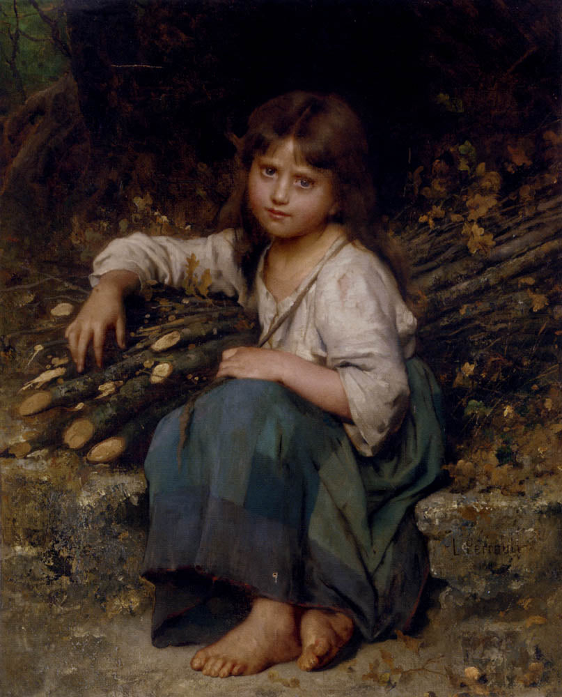 Léon Bazile Perrault The lumberjack's daughter 1883 Fine Art Print