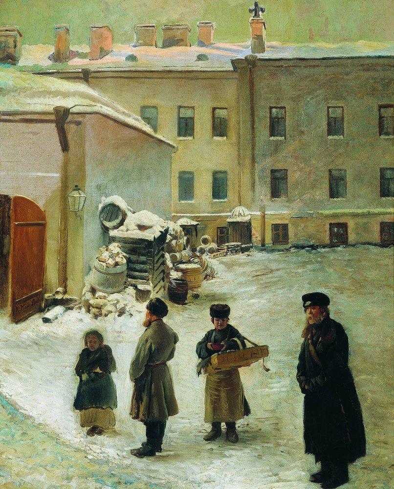 Konstantin Makovsky Petersburg Patio 1850 Fine Art Print