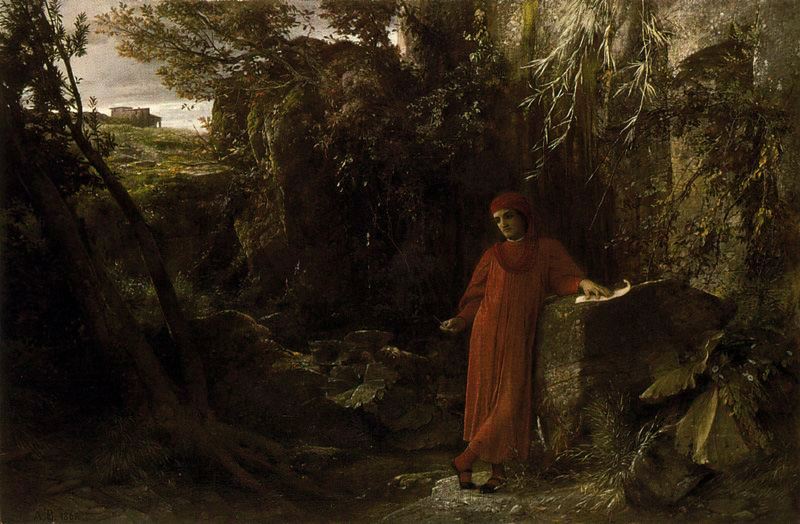 Arnold Böcklin Petrarch by the Fountain of Vaucluse 1867 Fine Art Print