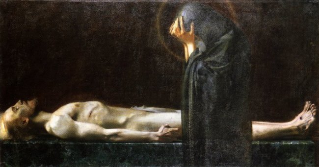 Franz Stuck Pieta 1891 Fine Art Print