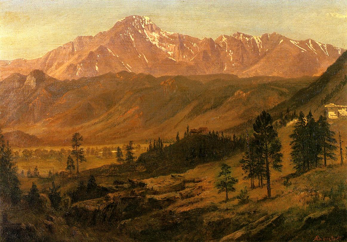 Albert Bierstadt Pikes Peak 1872 Fine Art Print