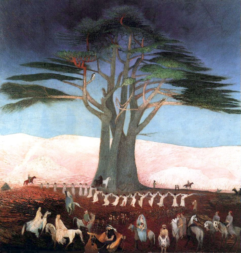 Tivadar Kosztka Csontvary Pilgrimage to the Cedars in Lebanon 1907 Fine Art Print
