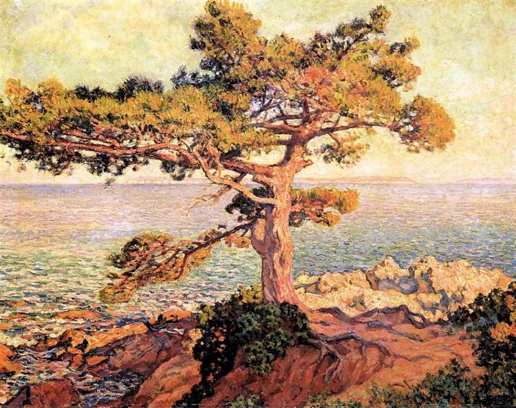 Theo van Rysselberghe Pine by the Mediterranean Sea 1916 Fine Art Print
