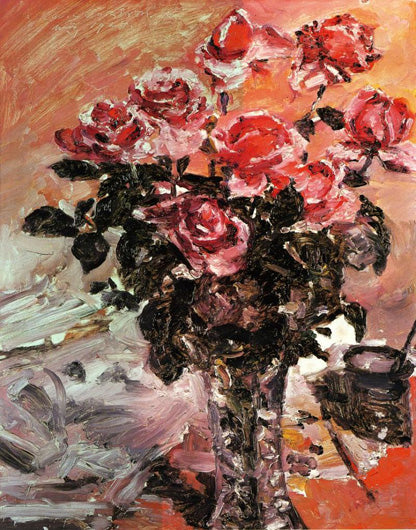 Lovis Corinth Pink Roses 1924 Fine Art Print