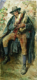 Konstantin Makovsky Piper 1900-1910 Fine Art Print