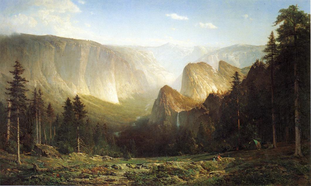 Thomas Hill Piute camp, Great Canyon of the Sierra, Yosemite 1871 Fine Art Print