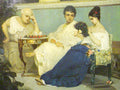 Wilhelm Kotarbinski Playing Chess 1880 Fine Art Print