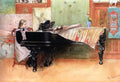 Carl Larsson Playing Scales 1908 Fine Art Print