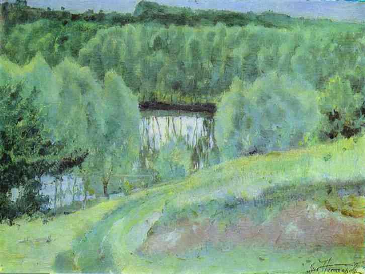 Mikhail Nesterov Pond 1906 Fine Art Print