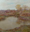 Robert Lewis Reid Pond in Early Autumn 1908 Fine Art Print
