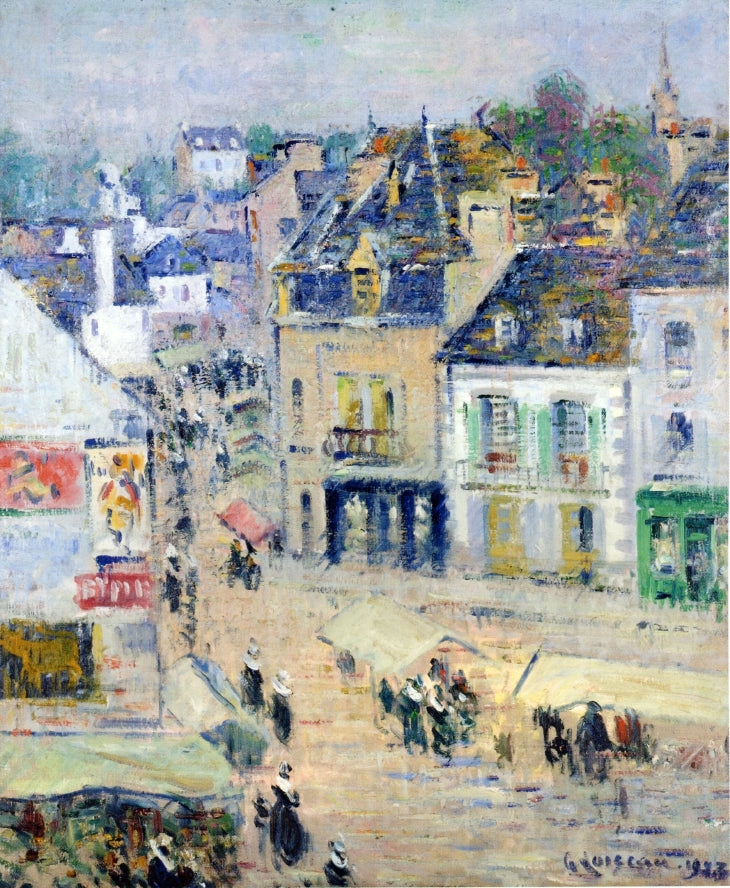 Gustave Loiseau Pont Aven, Grey Weather 1923 Fine Art Print
